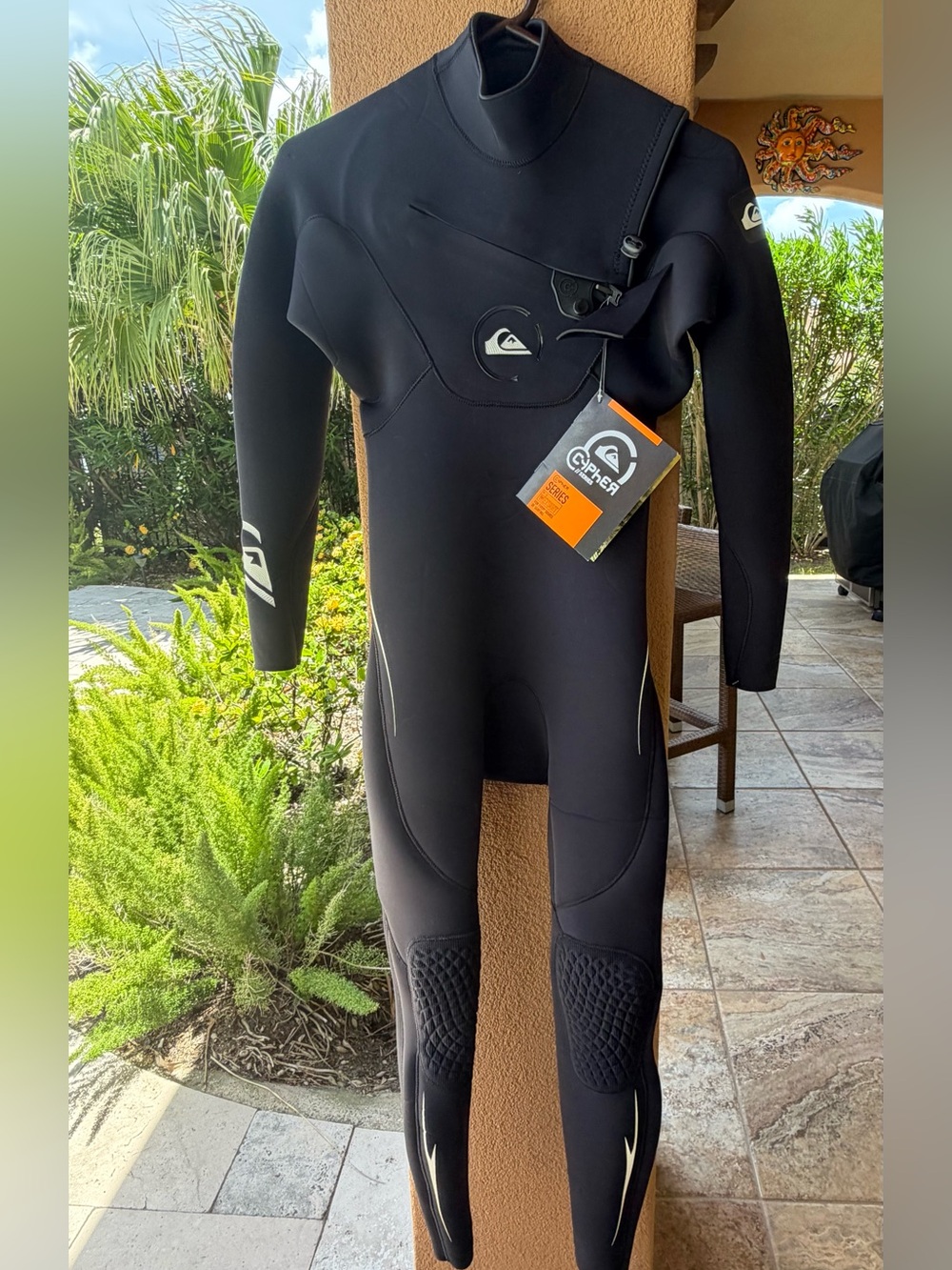 NWT QUICKSILVER Cypher 4/3 Black Full Chest-Zip Wetsuit SZ MEN’S SMALL